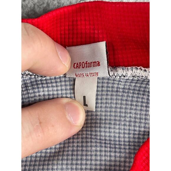 Capo Forma Jersey Mens Large Cycling Full Zip Velo News Red Black Made in Italy - Picture 4 of 12